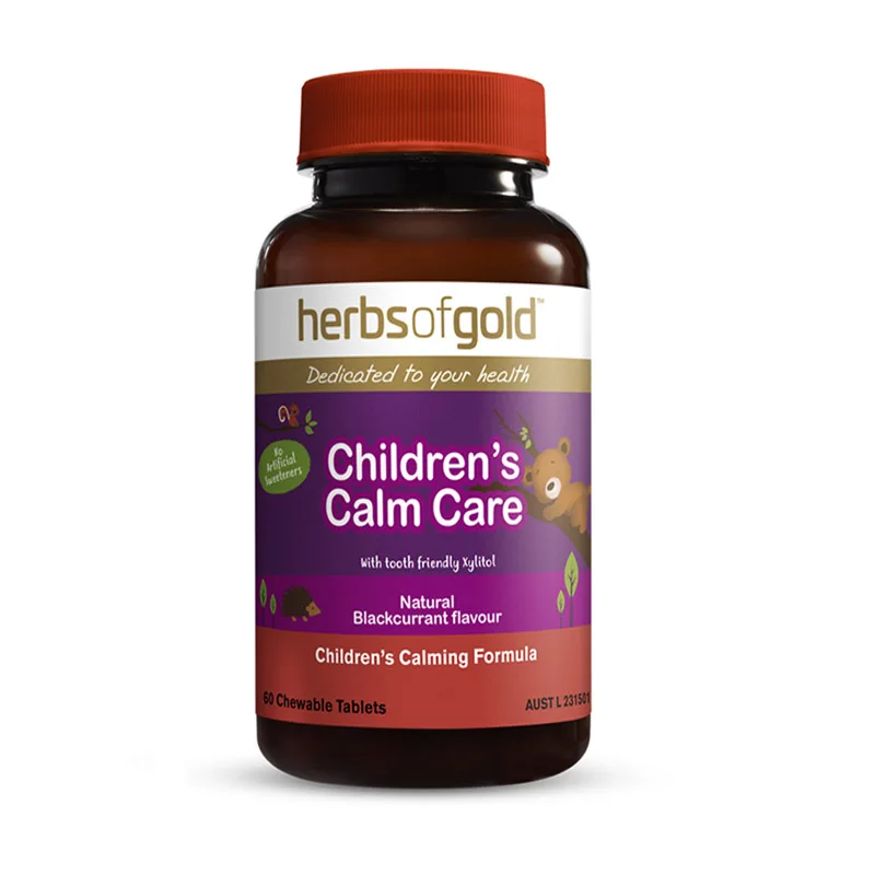 HerbsofGold Children's Calming Tablets 60 Capsules/Bottle Free Shipping