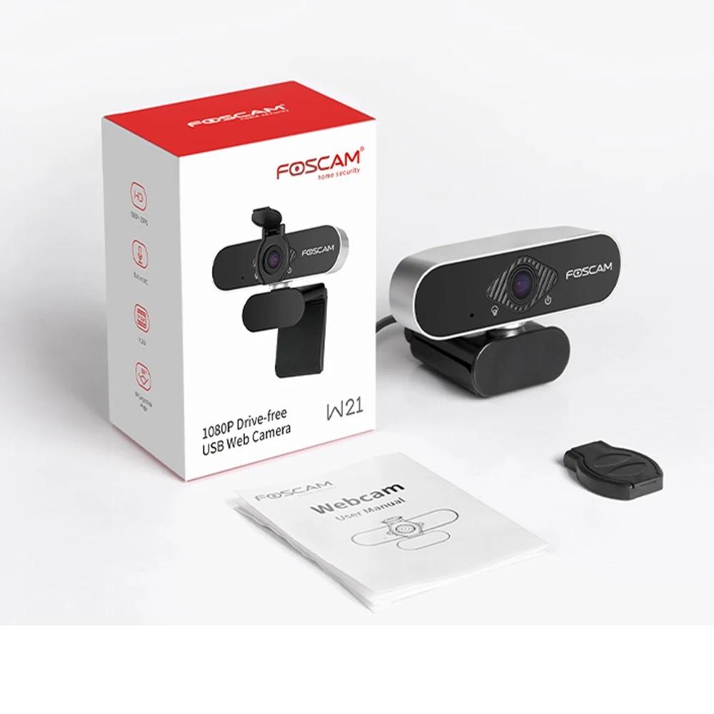 USB-веб-камера Foscam W21 1080P со встроенным микрофоном | Безопасность и защита