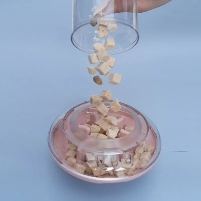 

Fun Tumbler Pets Slow Food Entertainment Toys Pet Cats And Dogs Bite Molars Puzzle Elliptical Food Tumbler Toy For Pet