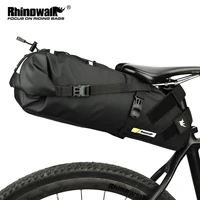 rhinowalk bike bag waterproof 10l13l bicycle saddle bag cycling foldable tail rear bag mtb road trunk bikepacking outdoor travel