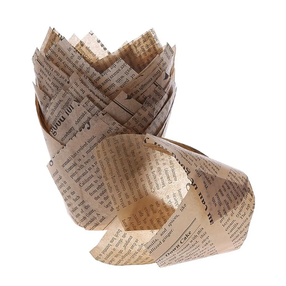 Новогодняя бумажная подкладка для кексов 50 шт. чашка выпечки свадебной вечеринки