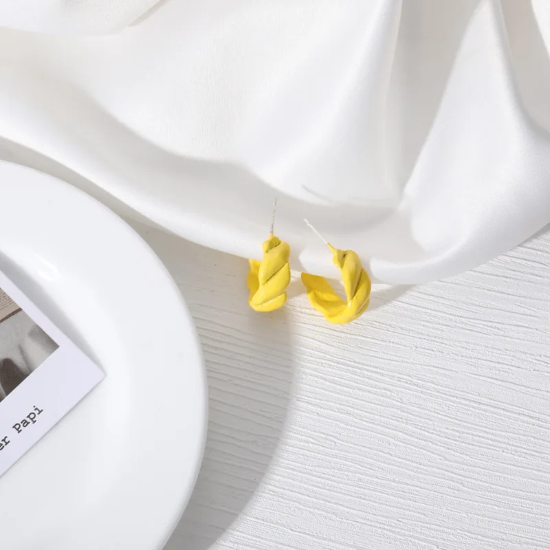 

60pcs/ lote 925 Silver Paired things earrings 2020 trend Wholesale lots Paired things cc kpop Circle queen statement earrings