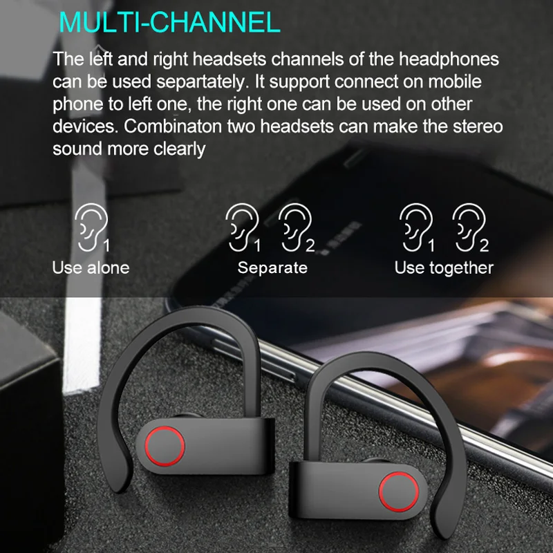 TWS 5,0 Bluetooth наушники CVC шумоподавление водонепроницаемые наушники стерео спортивные наушники двойной микрофон беспроводные Bluetooth гарнитуры
