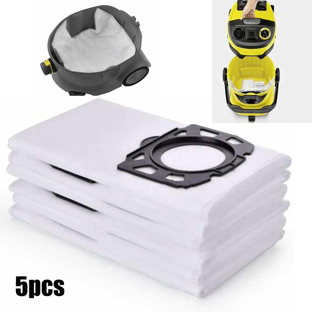 

5x Fleece Filter Bags Replacement For Karcher WD4 WD5 WD5 / Premium MV4 MV5 MV6 Replacement Vacuum Cleaner Home Appliance