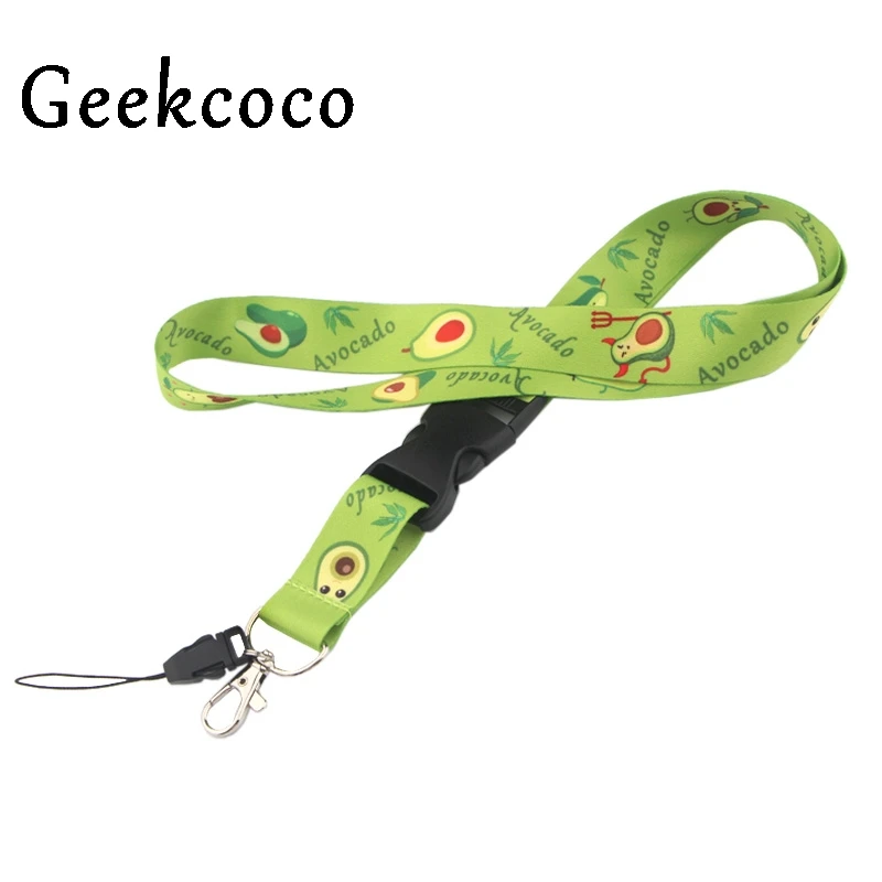 

Fruit pattern summer style Lanyard phone strap fabric holder necklace accessory for key badges holders webbing ribbons J0509