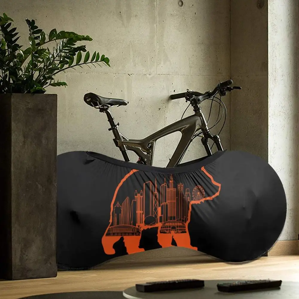 

2020 Chicago Bear Skyline outdoor Bike MTB waterproof Bicycle dust cover Custom Rashguard biking motocross downhill father gift