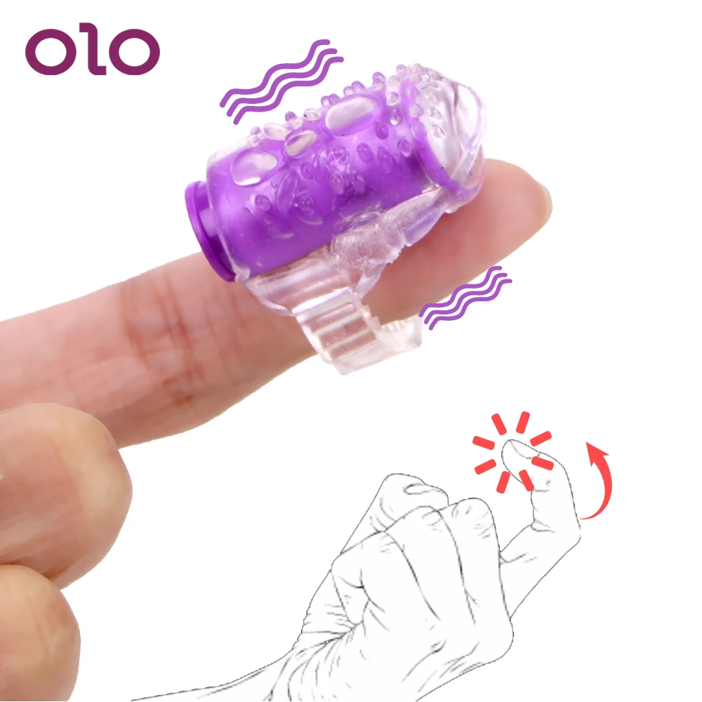 Вибратор OLO для точки G мини Вибраторы пальцев Стимулятор клитора мастурбация
