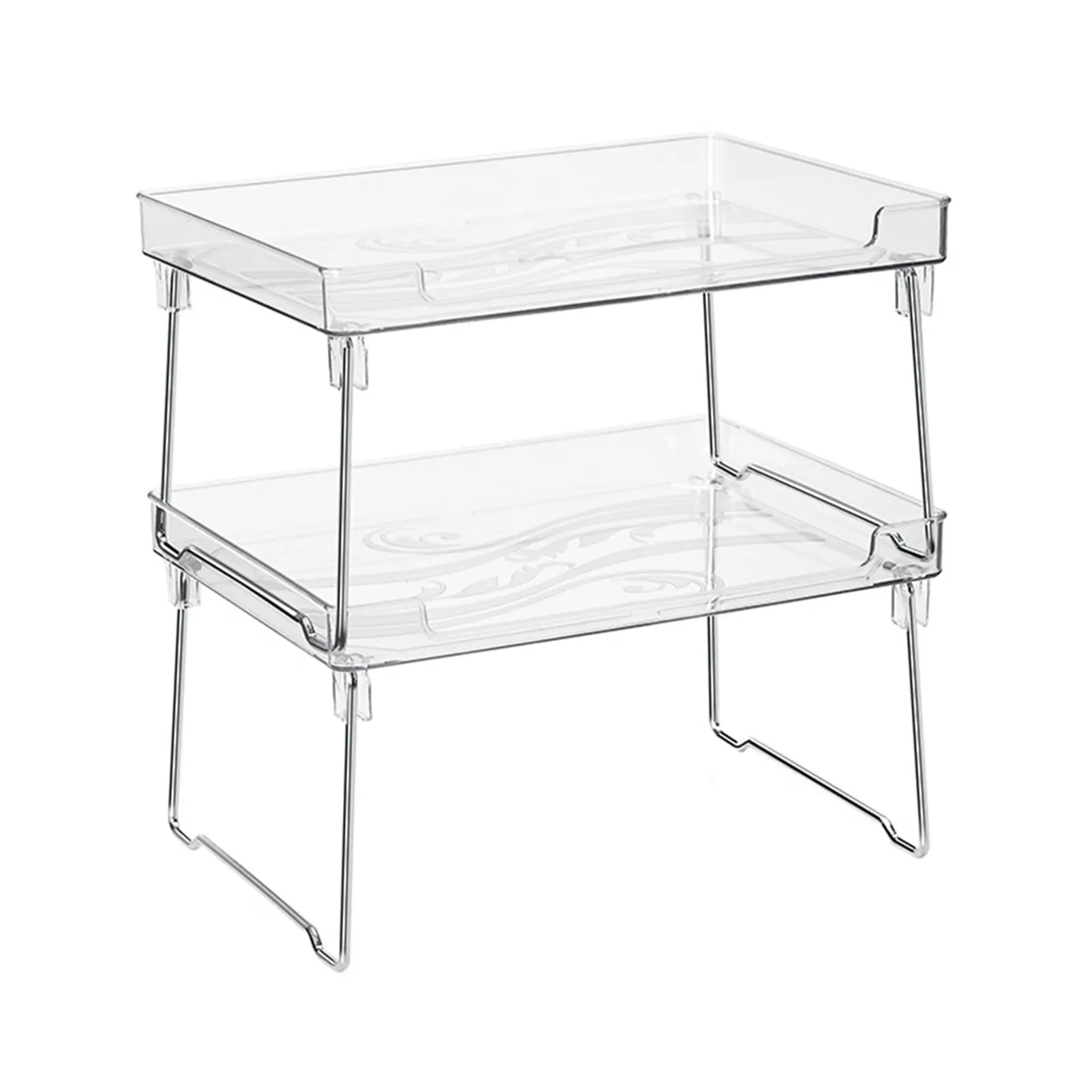 

Стойка для хранения многофункциональная органайзер для столешницы для макияжа, 2-уровневая бутылка для приправ, стабильный домашний кухонн...