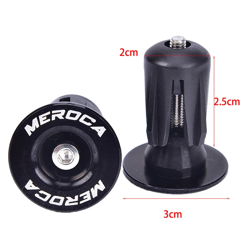 

2Pcs Bike Lightweight Bar End Plugs Aluminum Road Bicycle Grip Anti-slip Firm Handlebar Caps MTB Accessory Bike Bar End Plugs