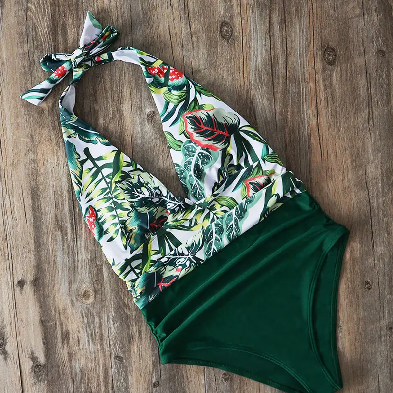 

New Fashion Women's Print Surf Suit One Piece Swimsuit Beach suit