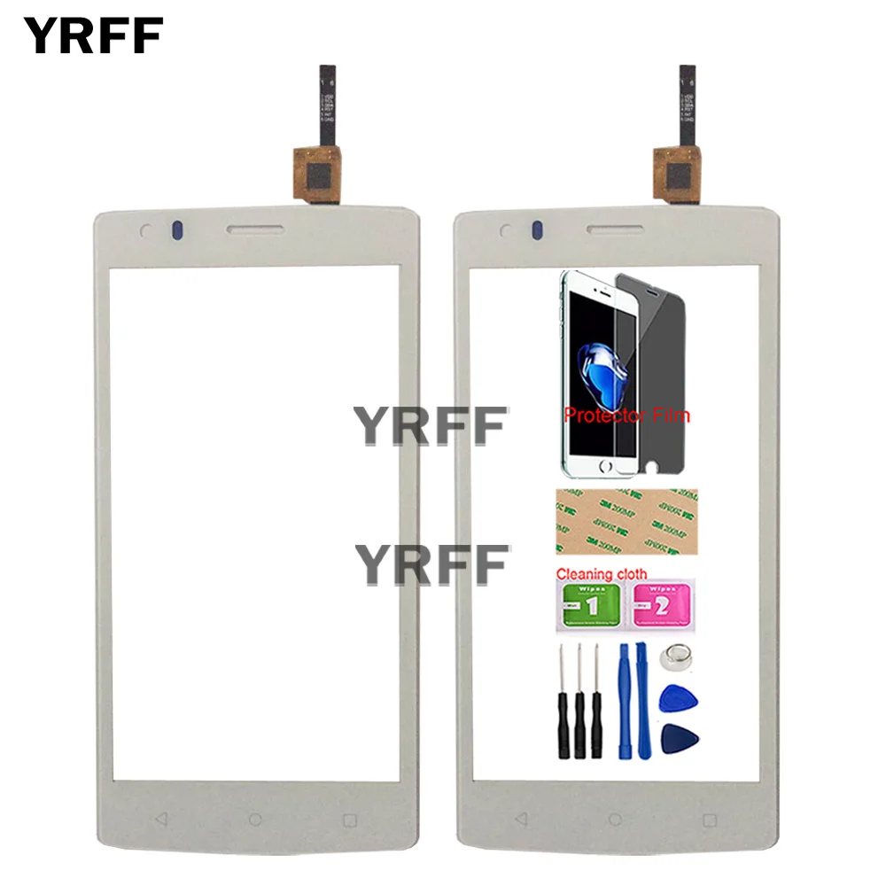 5 phone lcd display for fly fs502 cirrus 1 fs 502 lcd display touch screen front glass assembly digitizer panel tool protector free global shipping