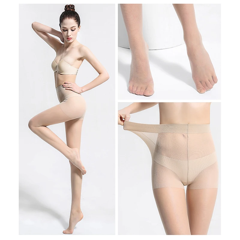 

Women Summer Sexy Nylon Pantyhose Ladies 5D Tear Resistant Breathable Elastic Tights Slim Stockings High Waist Sun Protection