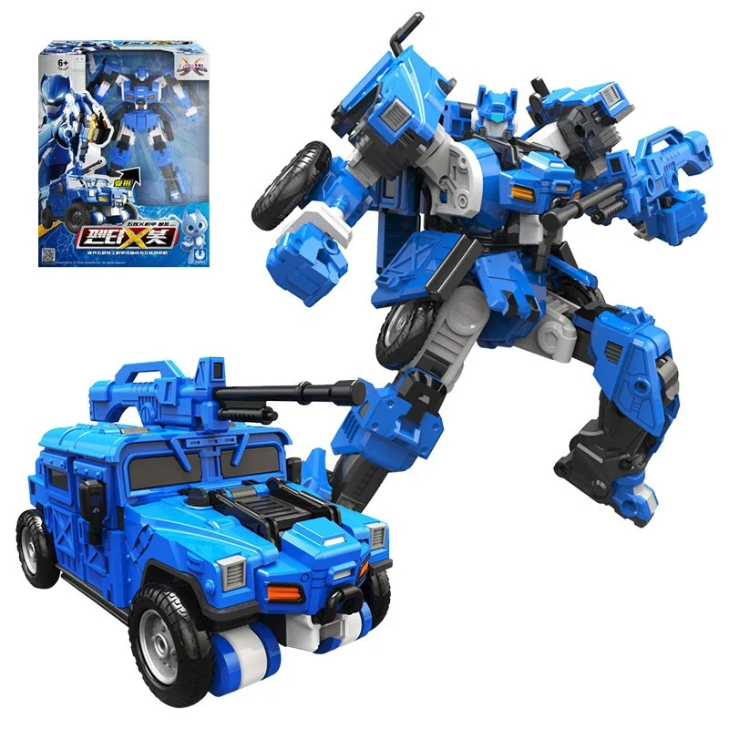 

New Mini Force Transformation Tank Robot Toys Action Figures MiniForce X Simulation Fighter Airplane Deformation Mini Agent Toy