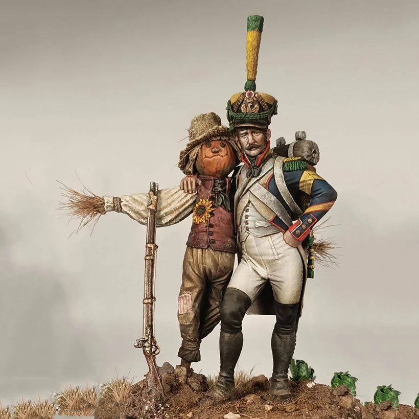 

1/24 ancient officer stand Resin figure Model kits Miniature gk Unassembly Unpainted