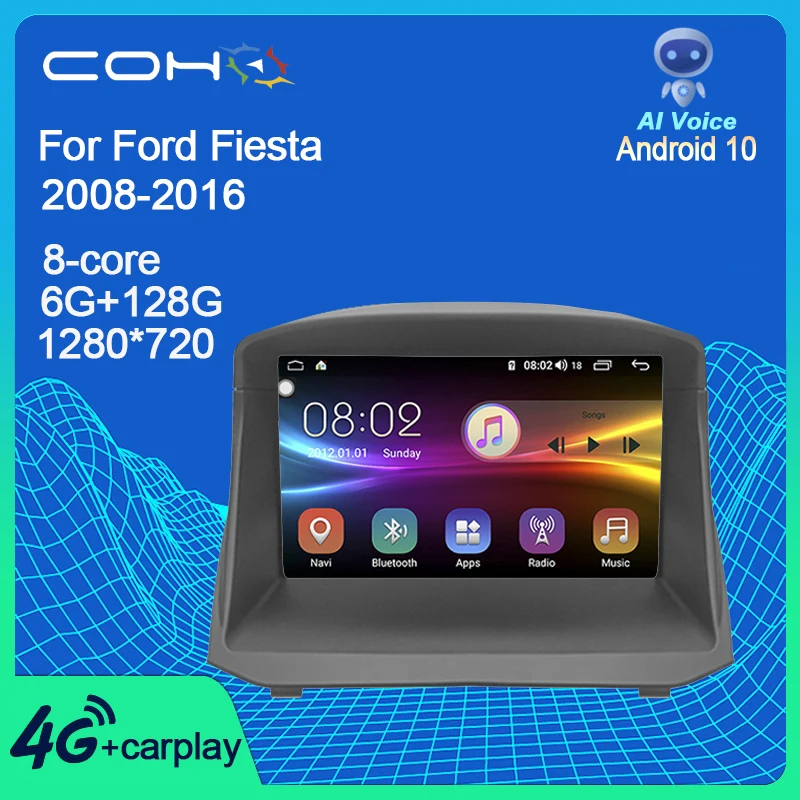 

COHO for Ford Fiesta 2008-2016 Mlutimedia Android 10 car radio dvd player gps navigation Car Radio Multimedia Video Player
