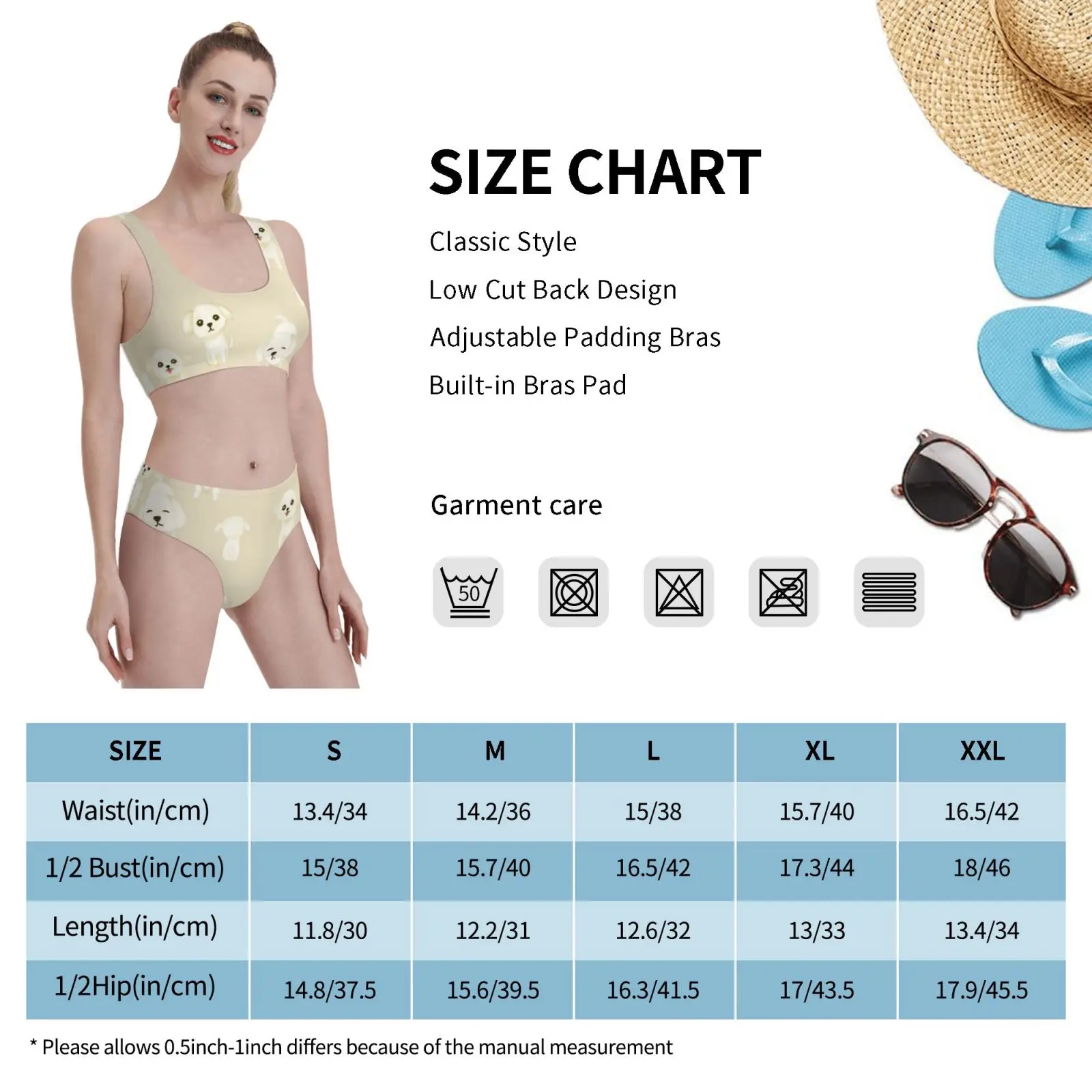

Puppies Swimsuit one piece Bikini Padded Dogs