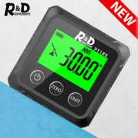 rd pt180 angle protractor universal bevel 360 degree mini electronic digital protractor inclinometer tester measuring tools