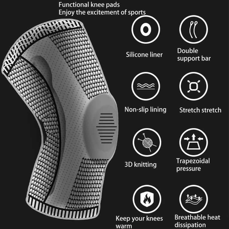 

Наколенники F1FD 2 шт., эластичные, герметичные, для бега, баскетбола, волейбола