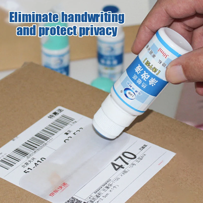 

Прочная термобумага для защиты личных данных, жидкость для нанесения клея, коррекция палочки, школьные принадлежности для личной безопасно...