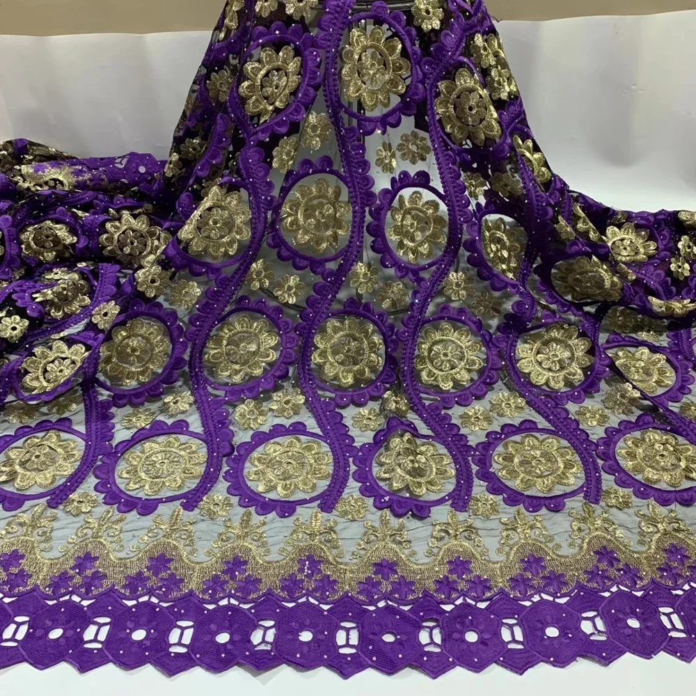 

Нигерийская кружевная ткань, высокое качество, Африканский шнур, гипюр, кружевная ткань, французский тюль, кружевная ткань с камнем для женс...