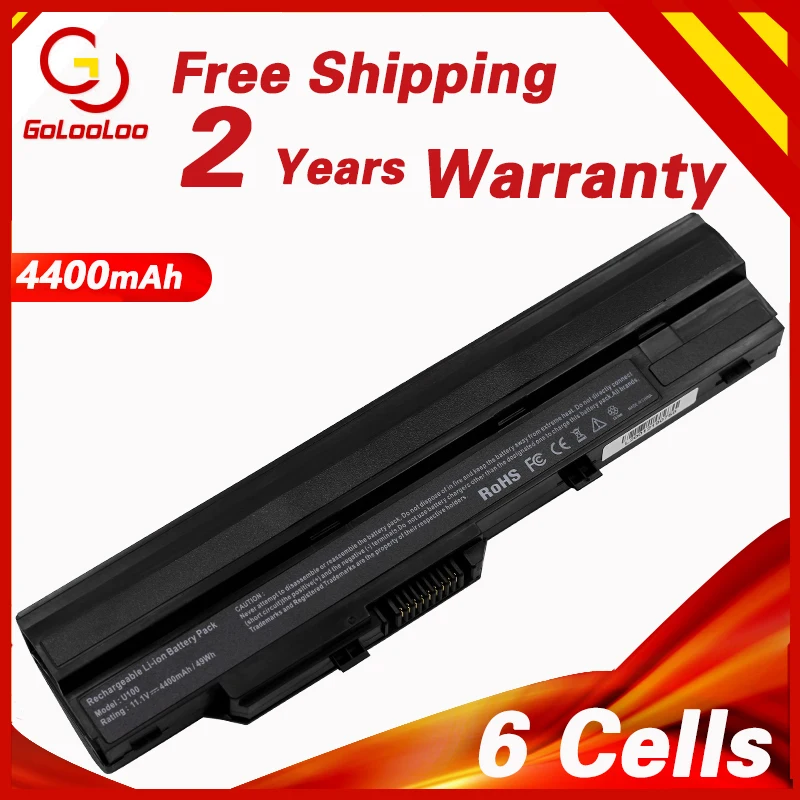

Аккумулятор Golooloo BTY-S11 для ноутбука MSI Wind U90 U100, батарея для BTY-S12 Medion Akoya Mini E1210, LG X110, черный, U210-006US