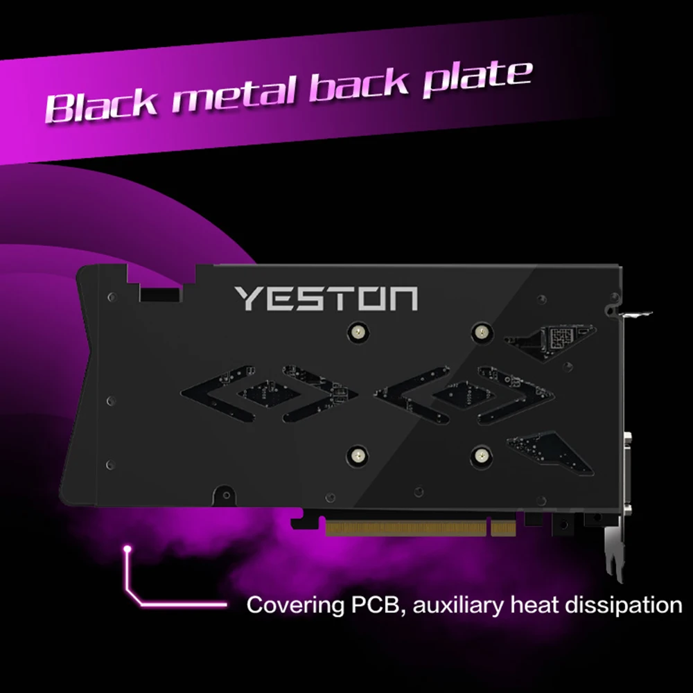 Yeston Radeon RX 5500 XT GPU 8 Гб GDDR6 128 бит 7 нм игровой настольный компьютер ПК видеокарты