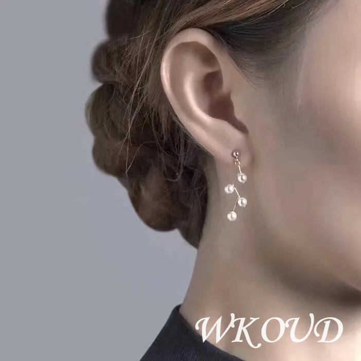 WKOUD Изящные Жемчужные украшения S925 натуральный пресноводный жемчуг звездное