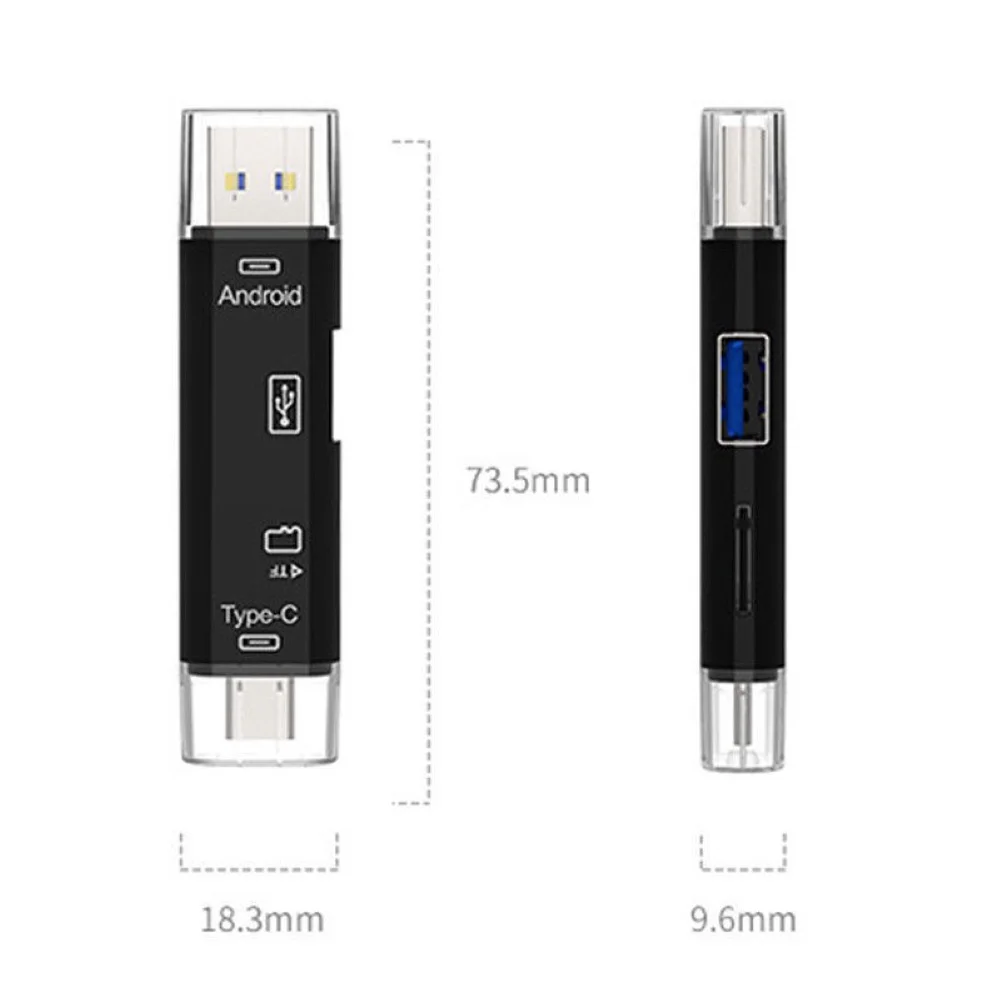 Многофункциональный Micro USB 2,0 тип-c TF цифровой считыватель карт OTG адаптер для Android телефона ноутбука Macbook