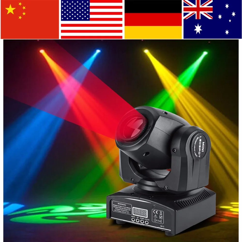 2 шт. 30 Вт Светодиодный сценический светильник с подвижной головкой DMX512 DJ диско