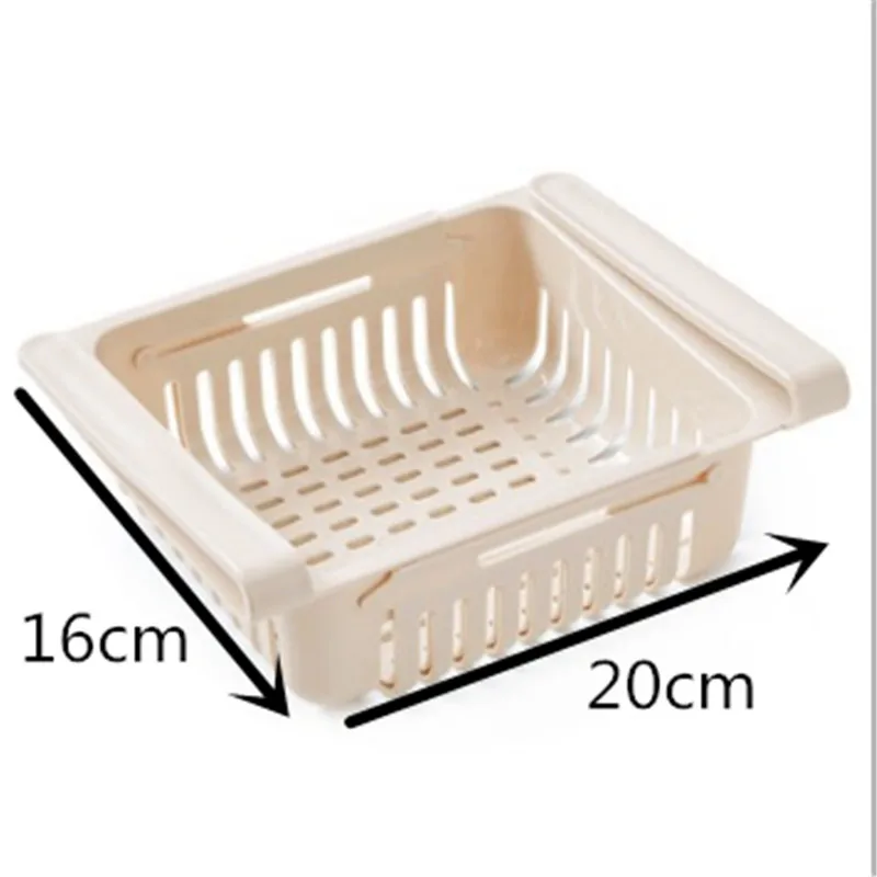 Пластиковая искусственная Выдвижная коробка для хранения в холодильнике