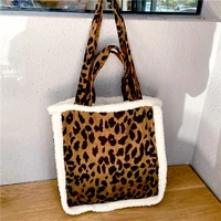 tote bag for women corduroy bag 2021 shoulder bags girl shopper fashion casual retro patterns plush stitching thick eco handbags