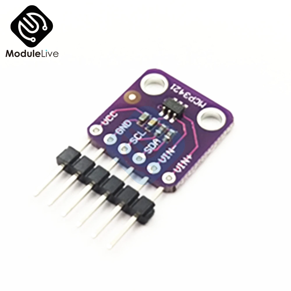 MCP3421 I2C IIC SOT23-6 delta-sigma ADC оценочная плата для модуля последовательного анализатора