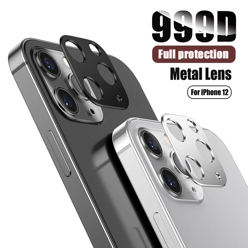 Metal Camera Lens Cover For Apple iPhone 12 Pro Max Ultra Thin Explosion Free Titanium Lens Film For iPhone 11 Pro Max 12 Mini