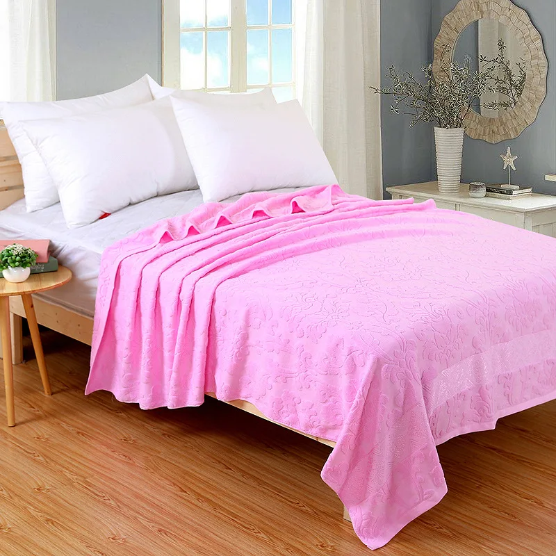 Трикотажное одеяло для дивана из 100% хлопка полотенце кровати летнее дышащее путешествий и офиса|Одеяла| |