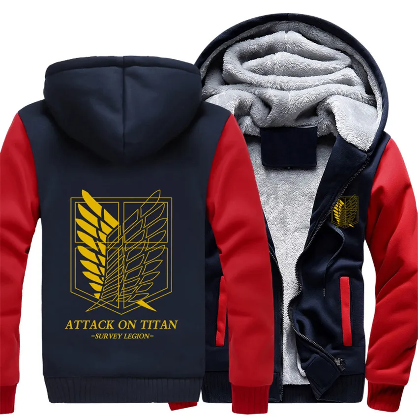 Attack on Titan Cosplay Hoodie Sweatshirt Hooded Casual Hoodies Jacket Coats Only Survey Corps Logo Cosplay Costume