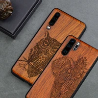 Wood Phone Case For Huawei P30 Lite P40 P30 P20 Pro Luxury Cover For Huawei Honor mate Pro Wooden Slim Case Cover