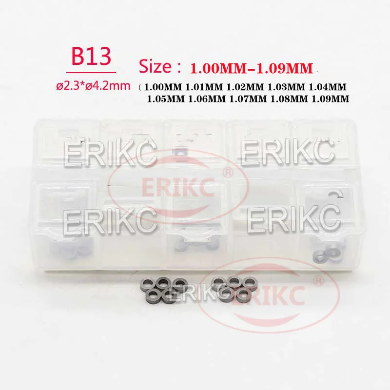 

ERIKC B13 1.00 MM-1.09 MM Fuel Injector Adjust Shims 1.00MM 1.01MM 1.02MM 0.94MM For Bosch Custom Gasket