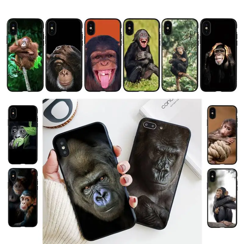 

YNDFCNB Monkey Gorilla Ape Baby Phone Case For iphone 13 11 8 7 6 6S Plus X XS MAX 5 5S se 2020 11 12pro max iphone xr case