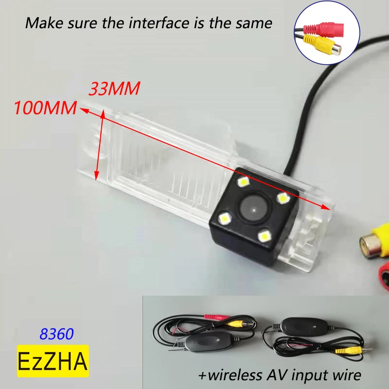 

4 LED light Trajectory Tracks Car rear view camera for Hyundai new Tucson IX35 2015 2016 Night Vision Reverse Parking Camera