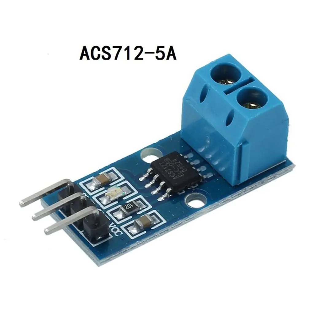 

Модуль тока Acs712, высокоэффективный миниатюрный модуль датчика тока, синий, 5-30 А