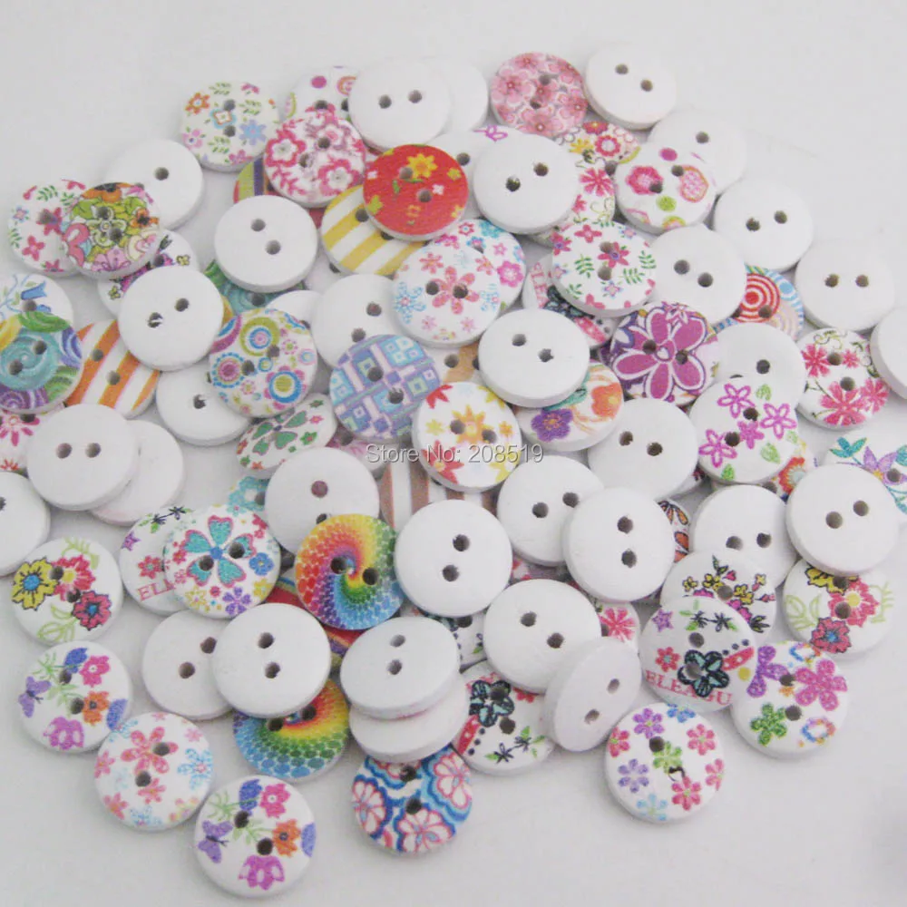 

WBNKNO очаровательные швейные пуговицы 13 мм смешанные 100 штук DIY Детская одежда аксессуары