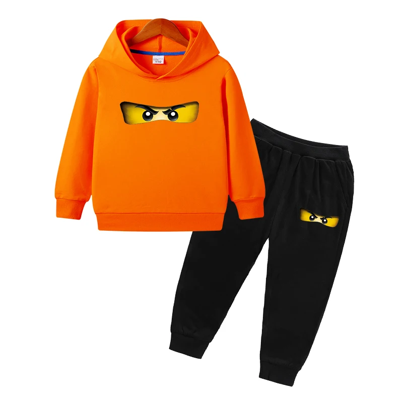 2-10Y Spring Autumn Children Clothing Sets Swordsman Kids Clothes Baby Boys Hoodies Pants 2 Pcs Set Tracksuit Anime Outwear Coat