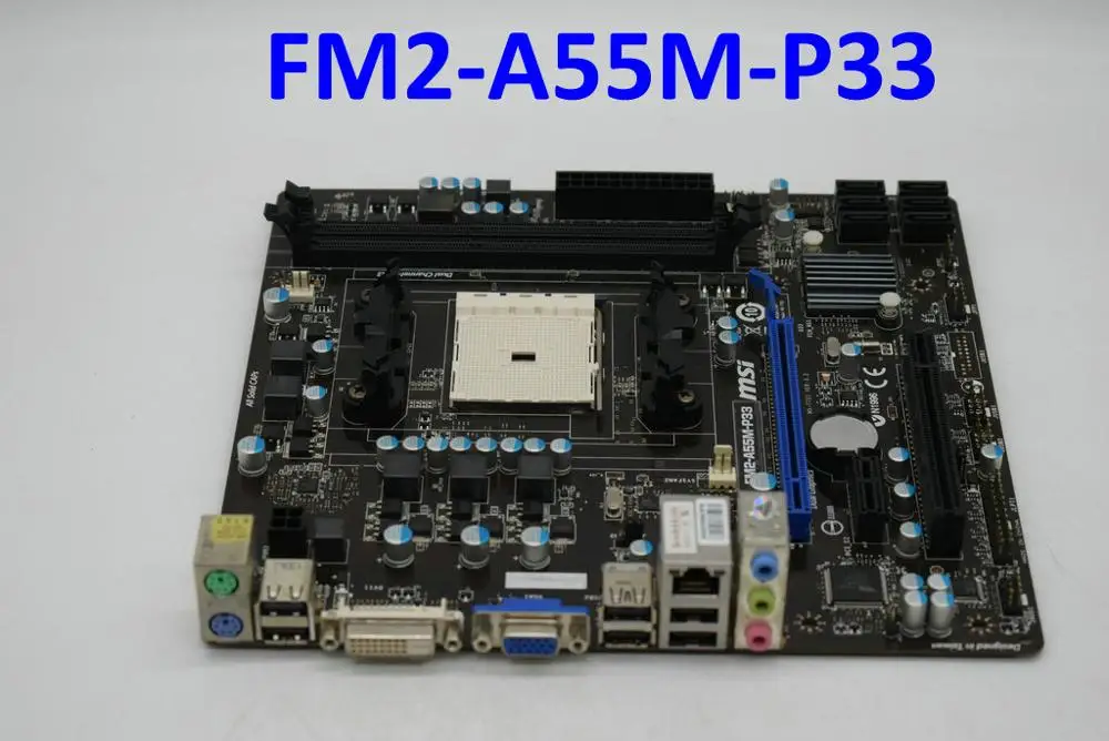 Для материнской платы MSI FM2 A55M P33 DDR3 Socket AMD A55 оригинальные б/у аксессуары для