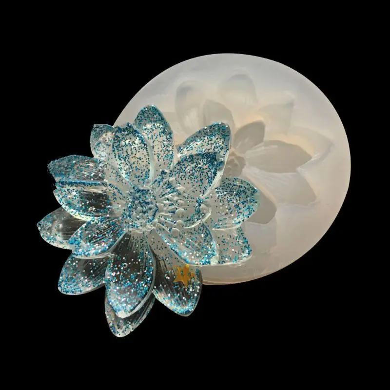 4Pcs Flower Epoxy Resin Mold Kits Camellia Sunflower Rose DIY Jewelry Making | Украшения и аксессуары
