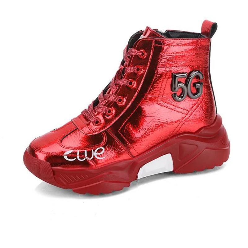 

Hot Sales Chunky Sneakers Women Breathable Casual Platform Shoes Woman Shining Height Increasing Female Trainers Ladies Shoes