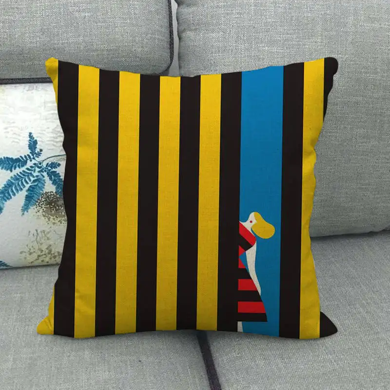 

European and American Cushion Cover Black and White Portrait Pillowcase Living Room Sofa Bedroom Bay Window Decor Accessories