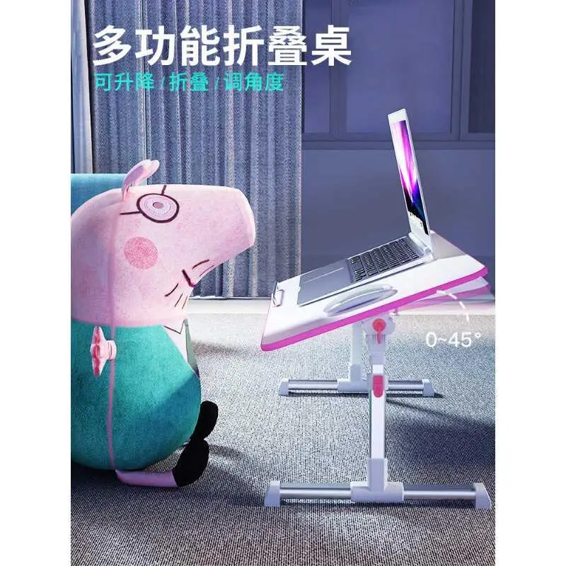 

Small Bed Folding Table Computer Desk Lap Tray Bedroom Lazy On College Students' Dormitory Multi-function Lapto
