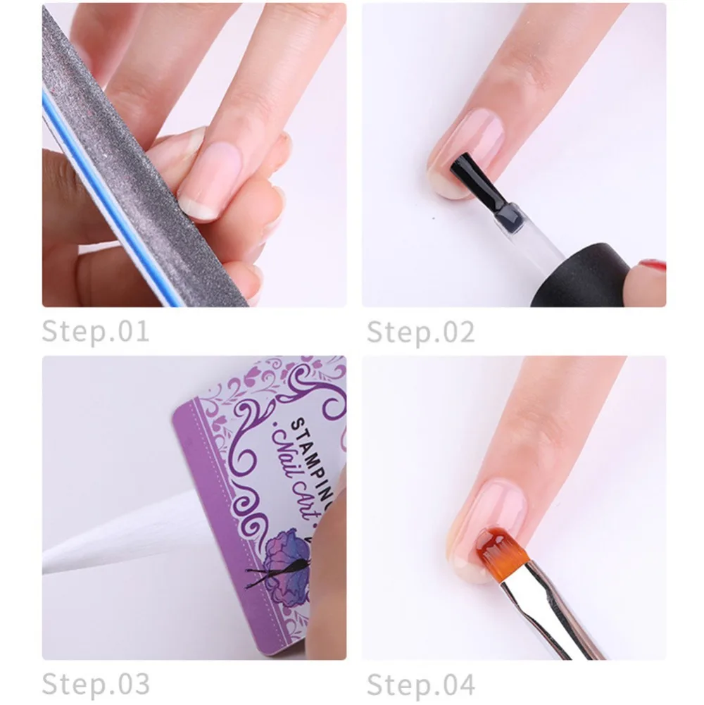 10 шт. Fibernails для ногтей из стекловолокна наращивания акриловые строительные