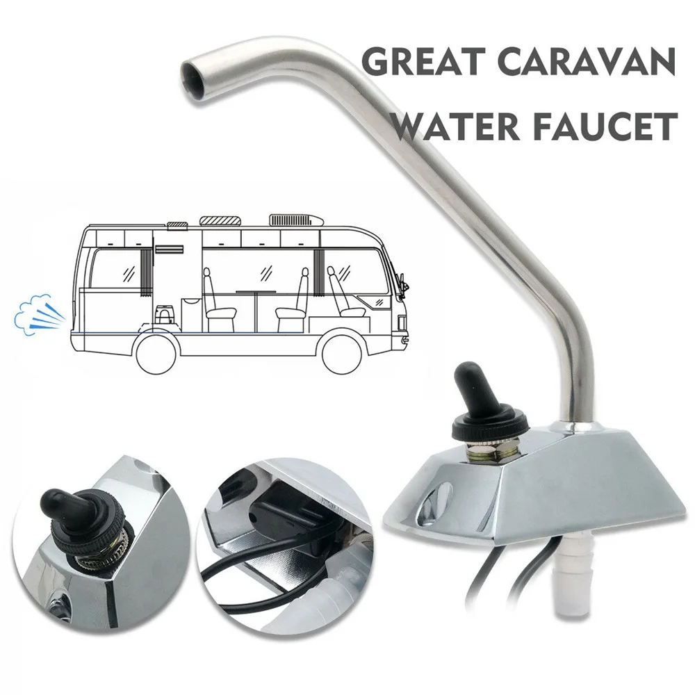 12V самовсасывающий кухня Электрический водяной насос кран s образной