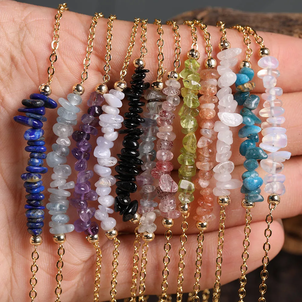 10 шт./лот натуральные цитрины кварцевые кристаллы Nugget чип бусины кулон золотые